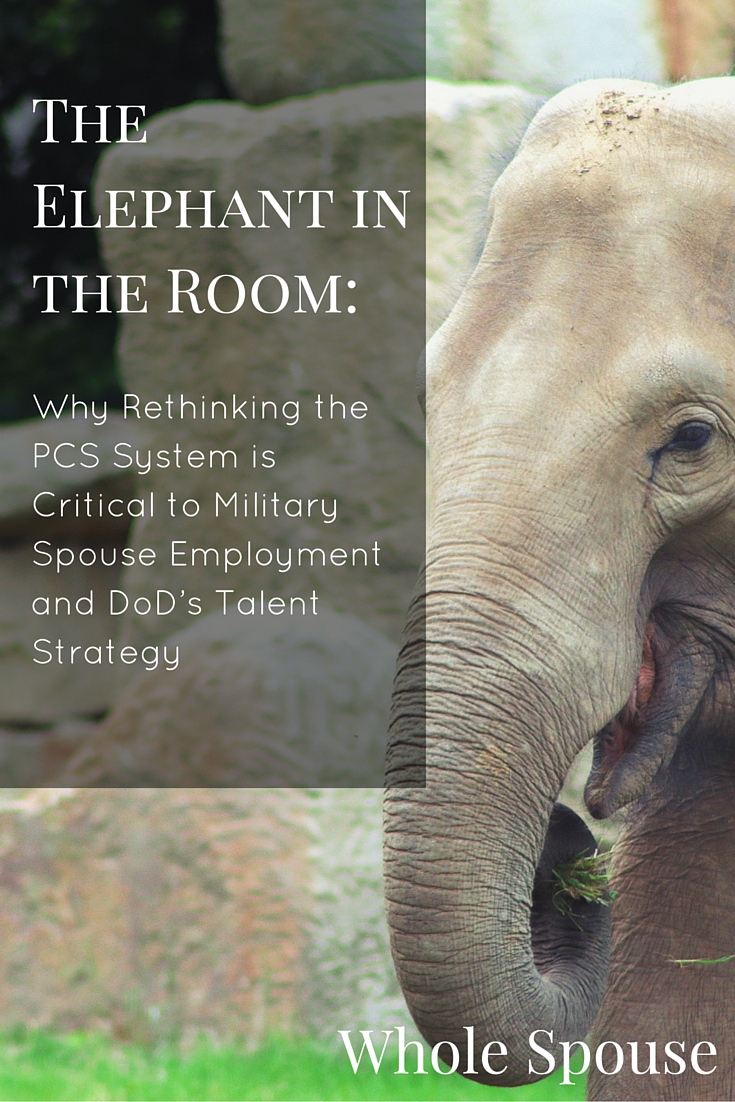 The Elephant in the Room: Why Rethinking the PCS System is Critical to Military Spouse Employment and DoD’s Talent Strategy